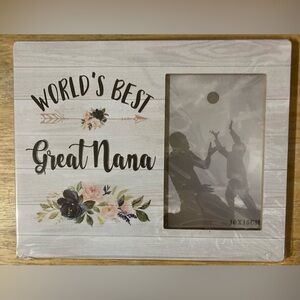 NWT World's Best Great Nana Photo Frame